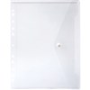 MARBIG BINDER POCKET BUTTON CLOSURE A4 CLEAR