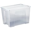 ITALPLAST STORAGE MODULAR STORAGE BOX WITH LID 20 LITRE GRAPHITE