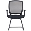 RAPIDLINE HARTLEY VISITOR CHAIR CANTILEVER MEDIUM MESH BACK ARMS BLACK