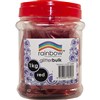 RAINBOW GLITTER 1KG JAR RED