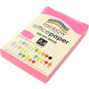 RAINBOW COLOURED A4 COPY PAPER 75GSM 500 SHEETS FLURO PINK