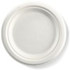 BIOPAK BIOCANE ROUND PLATE 180MM WHITE PACK 125