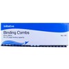 PLASTIC BINDING COMB ROUND 21 LOOP 6MM A4 BLACK BOX 100