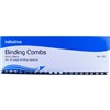 PLASTIC BINDING COMB ROUND 21 LOOP 8MM A4 BLACK BOX 100