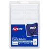 AVERY 40720 NOIRON FABRIC LABELS 18UP WHITE PACK 54
