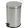 COMPASS ROUND PEDAL BIN 20 LITRE STAINLESS STEEL