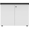 RAPID INFINITY DELUXE 2 SWING DOOR CUPBOARD 900 X 600 X 730MM NATURAL WHITE BLACK RIGID EDGING