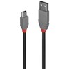 LINDY 36723 ANTHRA LINE USBA TO MINI USBB 20 CABLE 2M BLACK