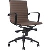 RAPIDLINE PU605M EXECUTIVE CHAIR MEDIUM BACK ARMS TANBLACK