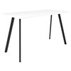 RAPIDLINE ETERNITY HIGH BAR TABLE 1500 X 750MM NATURAL WHITE  BLACK