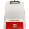 GNS CLIPBOARD ACRYLIC A4 CLEAR
