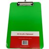 GNS CLIPBOARD ACRYLIC A4 GREEN