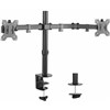 BRATECK DUAL MONITOR DOUBLE JOINT ARTICULATING ARM BLACK
