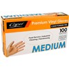 VINYL POWDER FREE GLOVES CLEAR BOX OF 100  SIZE MEDIUM