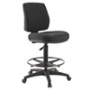 BURO ROMA DRAFTING CHAIR MEDIUM BACK JETT FABRIC BLACK