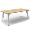 RAPIDLINE ETERNITY COFFEE TABLE 1200 X 600MM NATURAL OAKWHITE SATIN