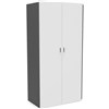 RAPID WORKER CUPBOARD LOCKABLE 1800 X 900 X 450MM WHITEIRONSTONE