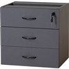 RAPID WORKER FIXED DESK PEDESTAL 3DRAWER LOCKABLE 465 X 447 X 454MM IRONSTONE