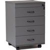 RAPID WORKER MOBILE PEDESTAL 4DRAWER LOCKABLE 690 X 465 X 447MM IRONSTONE