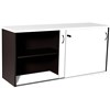 RAPID WORKER SLIDING DOOR CREDENZA 1800 X 450MM WHITEIRONSTONE
