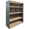 RAPID WORKER BOOKCASE 3 SHELF 900 X 315 X 1200MM OAKIRONSTONE