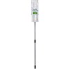 CLEANLINK MICROFIBRE FLAT MOP WITH TELESCOPIC HANDLE 1200MM WHITEGREEN