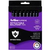 ARTLINE SUPREME ANTIMICROBIAL RETRACTABLE BALLPOINT PEN 10MM ASSORTED PACK 10