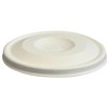 BIOPAK BIOCANE FLAT CUP LID 90MM WHITE PACK 50