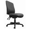BURO ROMA TASK CHAIR HIGH BACK 3LEVER SEAT SLIDE PUVINYL BLACK