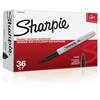 SHARPIE PERMANENT MARKER BULLET FINE 10MM BLACK PACK 36