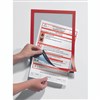 DURABLE DURAFRAME SIGN HOLDER SELFADHESIVE BACK A4 RED PACK 1