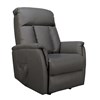 RAPIDLINE HOME ELEVATE LYTLE LIFT CHAIR SINGLE MOTOR SMALL LEATHER DARK GREY