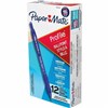 PAPERMATE PROFILE RETRACTABLE BALLPOINT PEN 10MM BLUE PACK 12