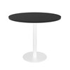 RAPIDLINE ESTILLO ROUND TABLE DISC BASE 900 X 755MM BLACK TOP AND WHITE PC