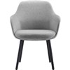 RAPIDLINE ASPEN 4 LEG TUB CHAIR LIGHT GREYBLACK