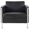 RAPIDLINE ECLIPSE LOUNGE CHAIR 1 SEATER BLACK PU