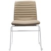 RAPIDLINE PIXEL SLED BASE CHAIR ALMONDWHITE
