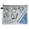 COLBY HANDY POUCH PENCIL CASE ZIP CLOSURE A4 BLUE