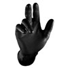 GRIPPAZ SKINS HEAVY DUTY DISPOSABLE NITRILE GLOVES  BLACK  SIZE XL  PACK 50