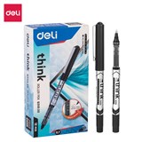 DELI THINK ROLLER PEN BULLET TIP 07MM BLACK BOX 12