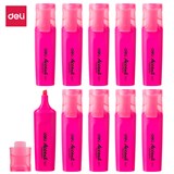 DELI ACCENT HIGHLIGHTER CHISEL TIP PINK BOX 10