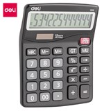 DELI DESKTOP CALCULATOR PLASTIC12 DIGITS BLACK
