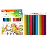 DELI ENOVATION WOOD FREE COLOURED PENCILS PACK 24
