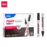 DELI PAINT MARKER BULLET 2MM BLACK BOX 12