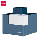 DELI DESKTOP PEN ORGANISER BLUE