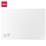 DELI A4 DOCUMENT WALLET BUTTON CLOSURE A4 CLEAR