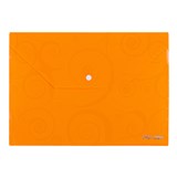 DELI DOCUMENT WALLET BUTTON CLOSURE A4 ORANGE