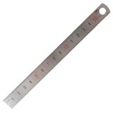 DELI STAINLESS STEEL RULER 15CM