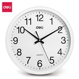 DELI PREMIUM WALL CLOCK WHITE 30CM