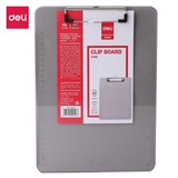 DELI A4 TRANSPARENT CLIPBOARD SMOKE